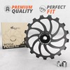 IMPALAPRO Bike Oversized Ceramic Derailleur Pulley Wheel 15T/17T AL7075 Compatible