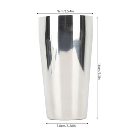 Large Capacity Milkshake Cup 304 Stainless Steel, Resistant, Portable for Ice Cream, Fruit Salad Mixing