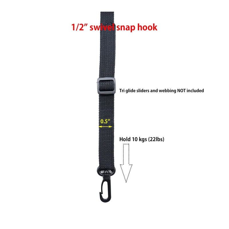 Baitoo Plastic Snap Hooks Swivel Snaphook Push Gate Clip Rotary
