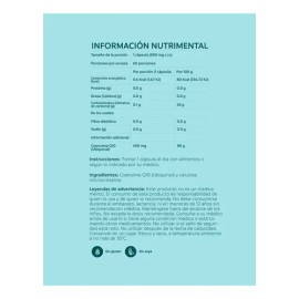 Coenzima Q10 400 Mg Ubiquinol De Alta Potencia 60 Capsulas Sabor Na                                                                                   