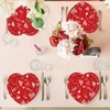 Happy Valentines Day Paper Plates Red Heart Love Shape Disposable