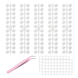 1 Manicure Set, 120 Nail Presentation Points, 128 Double-Sided Nail Tape, 1 Piece Elbow Tweezers, Suitable for Manicure at Home and Salon Manicure