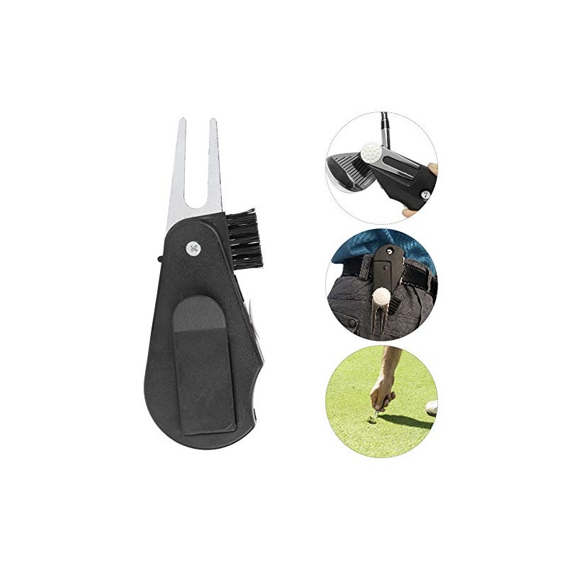 Multi-Function Golf Divot Repair Tool with Detachable Golf Ball Marker