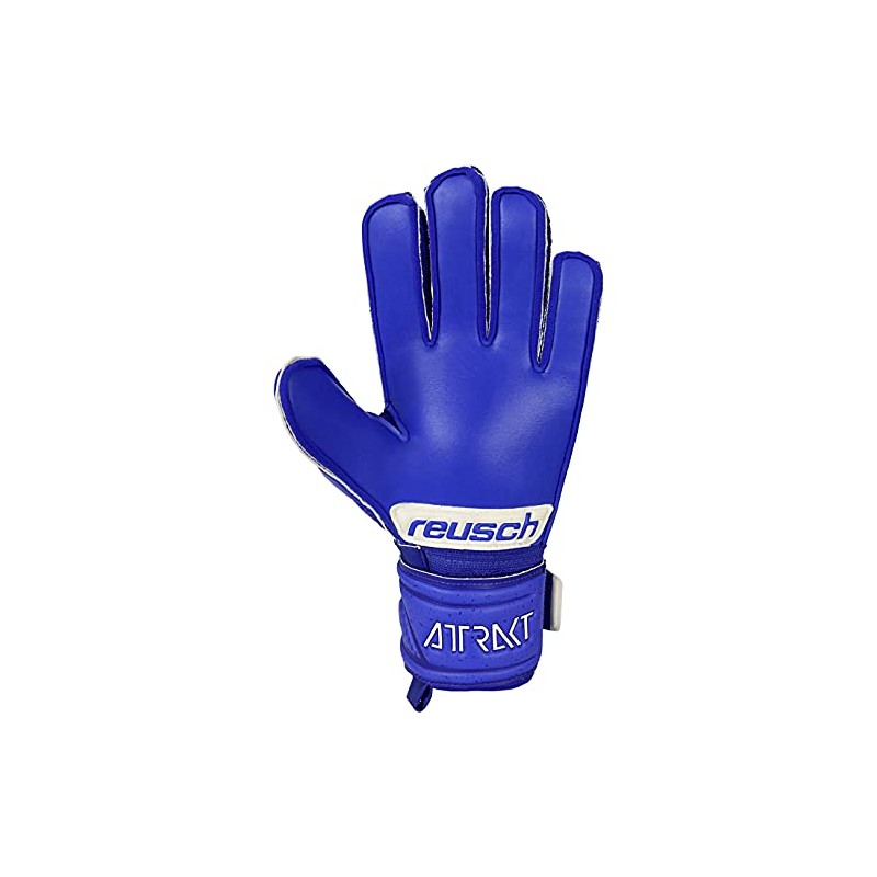 Reusch Attrakt Silver Junior Gloves, Deep Blue/Blue, 4 EU