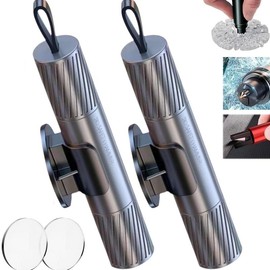 Safehammer - 2024 Upgraded Safe Hammer Glass Breaker Under Water, Car Hammer Seatbelt Cutter Window Breaker Emergency Escape Tool, Safehammer Glass Breaker for New Cars - Color: Sliver 2pcs