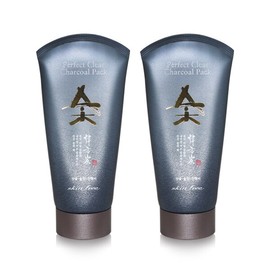 Nesura Skin Free Perfect Clear Charcoal Pack 120g / 네슈라 스킨후리 퍼펙트 클리어 숯 팩 120g X 2개