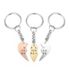 PiercingJak 3pcs Best Friend Keychain Set BEST FRIENDS FOREVER Puzzle