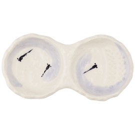 Sanpoto Banko Ware 15414 Noodle Bowl Grated Yakumi Teokoshi Swirl Medaka