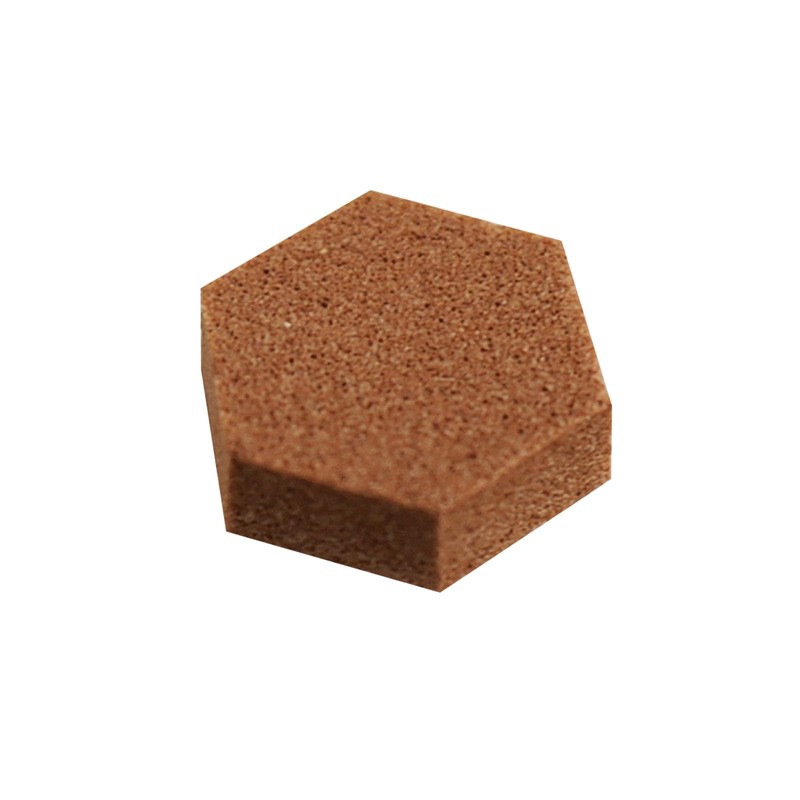 SoftTouch 12 Pack 3/8" Hexagon Self-Stick Foam Cabinet Bumpers –