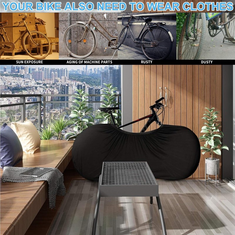 YanBous Bicycle Cover, Bicycle Protective Cover, Protective Equipment Cover, Stretchable,