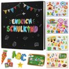 BOFUNX Endlich Schulkind Guest Book Memory Album for the First