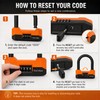 Combination Bike U Lock and Chain Set for Bikes, E-Bikes