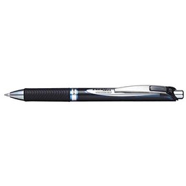 Pentel BLP75 EnerGel 0.5mm Tip Retractable Refillable Permanent Gel Pens - Blue Ink (Set of 3) Supplied Loose