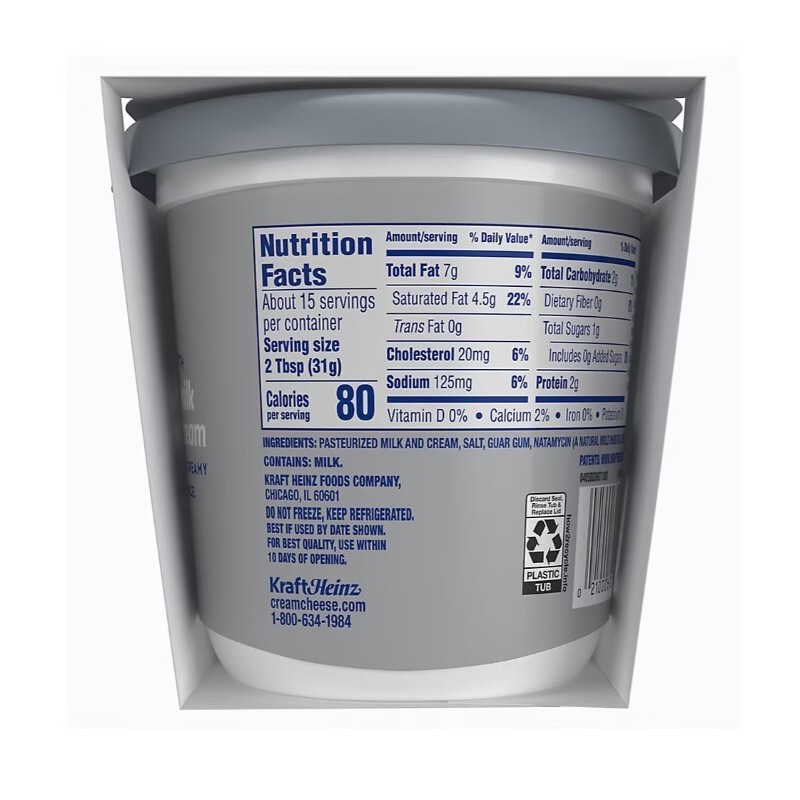 Philadelphia Original Cream Cheese Spread, Tubs, 2 pk./16 oz.