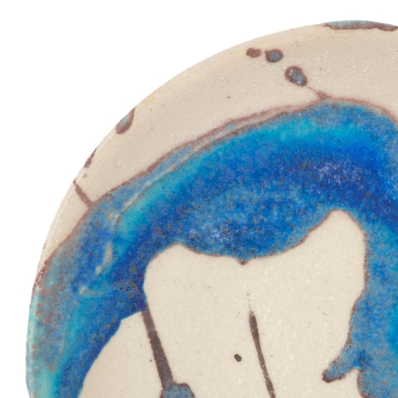 Marui Pottery MR-3-4398 Shigaraki Ware Hechimon Cup & Saucer, Capacity: