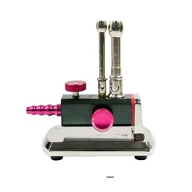 Adjustable Rotatable Bunsen Burner 2 Flames Used in Dental Laboratory