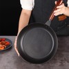 Cast Iron Skillet Even Heating Versatile Comfortable Handle Cast Iron