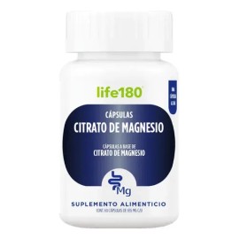 Citrato Magnesio Life 180 Cápsulas Sabor