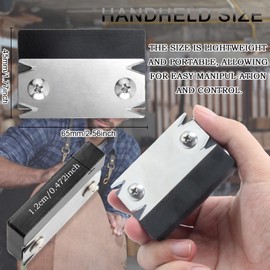 JONMON Woodworking Edge Trimmer, Mini Edge Planer Bander with Replaceable Scraper Blades, Banding Corner Wood Deburring Cutter Hand Tool for Trimming, Chamfering, Wood, PVC, ABS, Veneer, Burrs