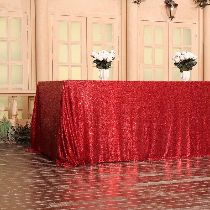 Eternal Beauty Sparkly Tablecloth Rectangle Sequin Tablecloths Wedding Party Banquet