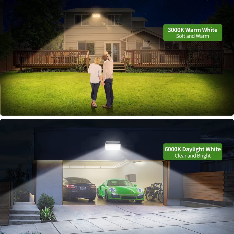 100W LED Flood Light 3000k Warm White 10000LM Bright Outdoor