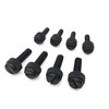 Black Nylon Knurled Thumb Screws M3 5-25mm 50 / 8mm