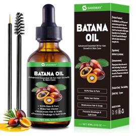 Aceite de Batana：60ML Aceite De Batana Para El Cabello-100% Puro y Natural para el Crecimiento del Cabello Rosemary for Hair Growth Reduce Hair Loss & Detox Your Scalp