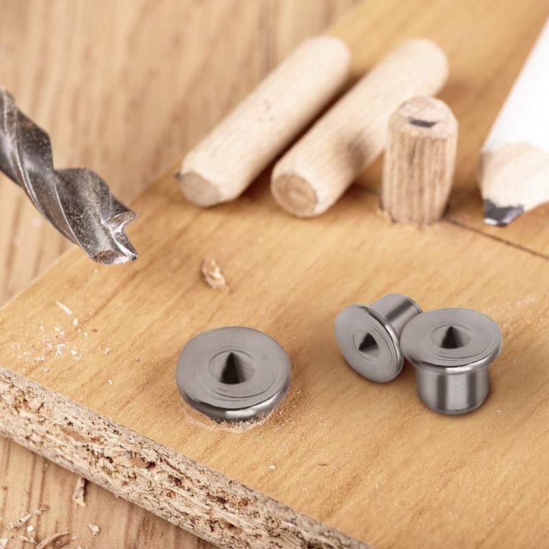 ASFINS Dowel Centre Point, 24pcs Center Points Pin Dowel Drill