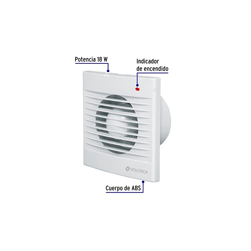 Volteck EXA-4B, Extractor de aire 4"