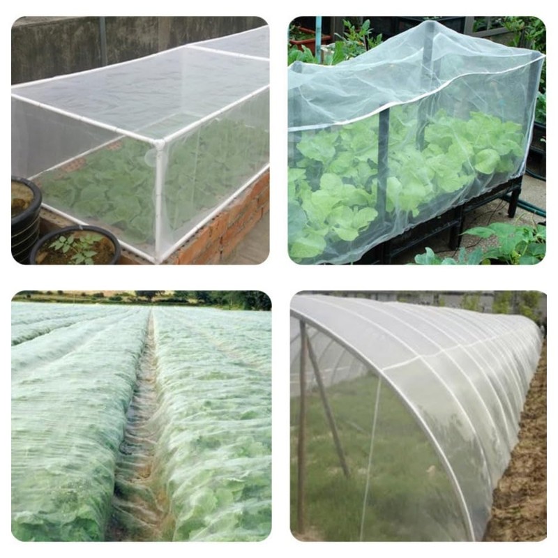 Garden Mesh Netting with Drawstring, Plant Covers Netting for Garden