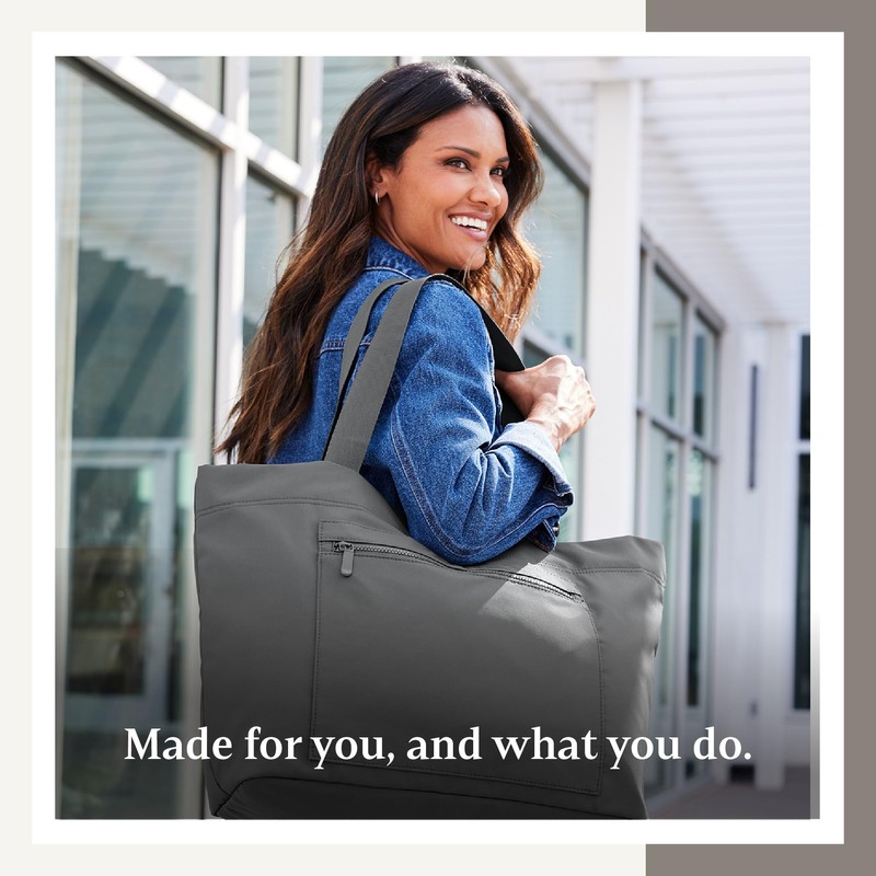 Port Authority - Essential Tote. B0750, Turquoise, OSFA