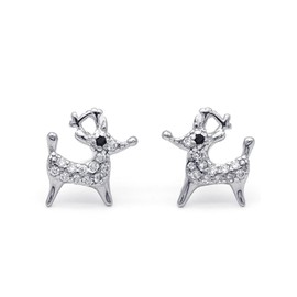 Evensee 925 Silver Women's Butterfly Earrings, Animal Collection Stud Earrings, Unique Fashion Jewellery Gifts for Women and Girls, Sterling Silver, Cubic Zirconia
