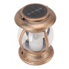 Brass Color Courtyard Solar Powered Hanging Lantern Light IP44 Waterproof