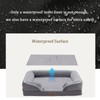 Bedfolks Orthopedic Dog Bed, Waterproof Dog Sofa Bed for Extra