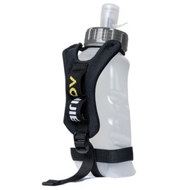 TRIWONDER Handheld Water Bottle Running Water Bottle Hand Straps Sports Hydration Bottle Walking Hiking Hand Held Water Bottle (420ml)