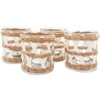 Pack 4 White Woven Rattan Tealight Candle Holders Candle Lantern