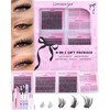 5 Styles Lash Clusters Kit, GLITZ/MANGA/WIWI/BOTTOM Cluster Eyelash Extensions, 3D
