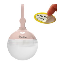 NITECORE Bubble Camping LED Lantern, 100 Lumens Bright Portable Lightweight Stylish Tent Lamp Hurricane Power Outage Outdoor Emergency Light with Nitecore Sticker (Pink)