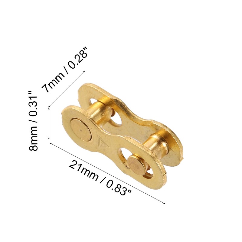 X AUTOHAUX 4 Pair 6 7 8 Speed Gold Tone