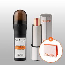 Graphene (Tip Sketch Multi Cover Foundation (FPS50+) + Triple Lip) Makeup 2-piece set / 그라펜 (팁 스케치 멀티 커버 파운데이션(FPS50+)+트리플 립)메이크업 2종세트