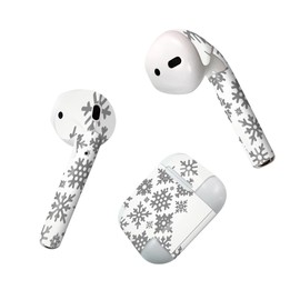 Airpods Design Skin Seal for Airpods 1st Generation (2016) 2nd Generation (2019) Earphone Cover Decoration Accessory Deco Sticker 012955 Tree Snowflake