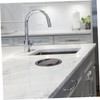 VICASKY Stainless Steel Recessed Trash Can Lid Flap Cover for