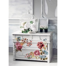 FLORAL DE AMOR Redesign with Prima Furniture Decor Transfers Wall Murals Ruby Rose 22"x 30" 655350640286