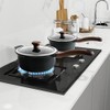 Vinchef New Nonstick Sauce Pot Set with Lids, 3QT Saucepan