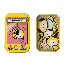 Solomon Shoji BT21 Minini Tin Case Sticker Set (12 Pieces) (CHIMMY) TIN CASE STICKER SET Tin Case Accessory Box with Sticker (1 Person Limited to 5 Pieces)