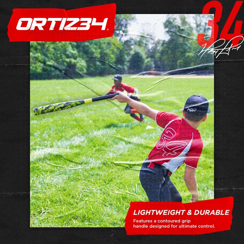 Ortiz34 Grand Slam Set- Graffiti Plastic Bat, 3 Balls, 4