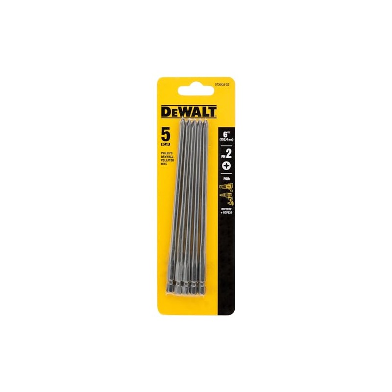 DEWALT DT20425-QZ 5 Pack 156mm Drywall Bit PH2