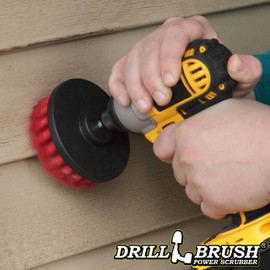 Outdoor - Garden - Patio - Scrub Brush - Clean and Remove Build Up - Deck Brush - Bird Bath - Fountain - Garden Statues - Gnomes - Concrete Cleaner - Stone - Patio Furniture