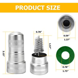 KHGUZ 2PCS Car Battery Terminal Cleaning Brushes, 12PCS Anti-Corrosion Fiber Auto Battery Terminal Washers, Vehicle Marine Battery Cleaning Accessories, Universal for RV, SUV, Truck