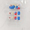 24Pcs Extra Short Press on Nails 4th of July Fake